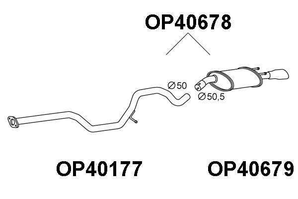 Rear Muffler (OP40678)