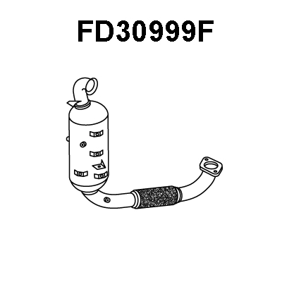 Soot/Particulate Filter, exhaust system (FD30999F)