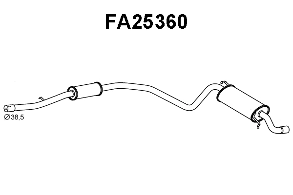 Rear Muffler (FA25360)