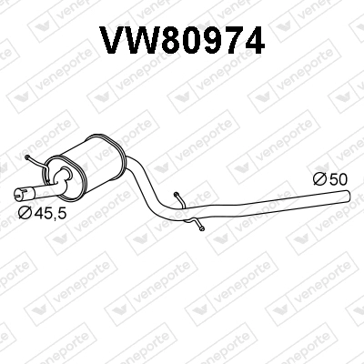 Front Muffler (VW80974)