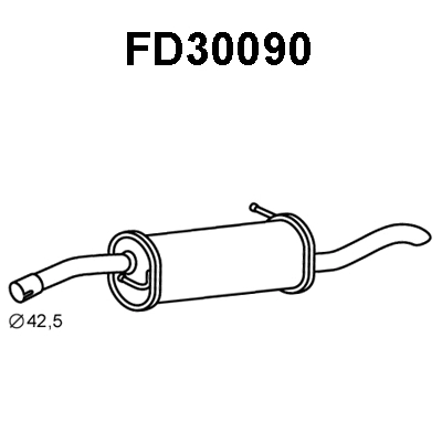 Rear Muffler (FD30090)