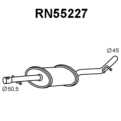 Front Muffler (RN55227)