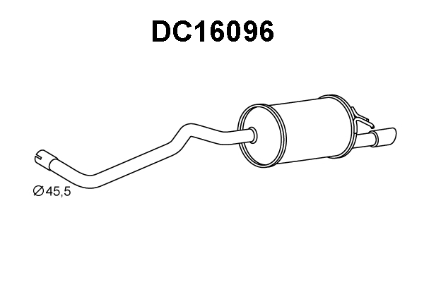 Rear Muffler (DC16096)