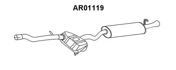 Rear Muffler (AR01119)