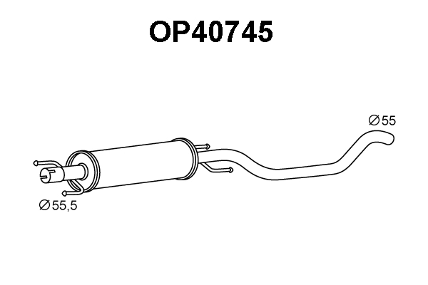 Front Muffler (OP40745)