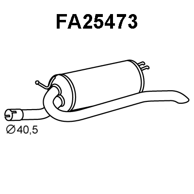 Rear Muffler (FA25473)