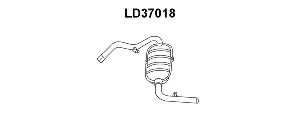 Rear Muffler (LD37018)