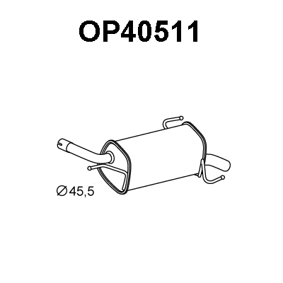Rear Muffler (OP40511)