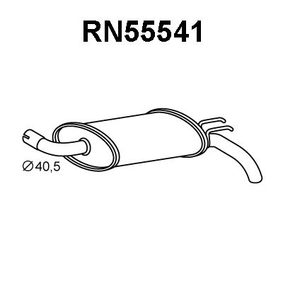 Rear Muffler (RN55541)