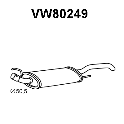 Rear Muffler (VW80249)