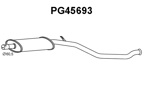 Front Muffler (PG45693)