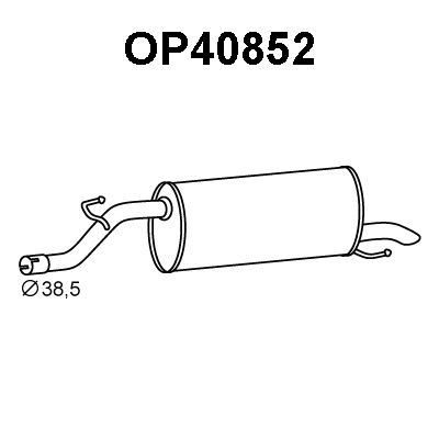 Rear Muffler (OP40852)