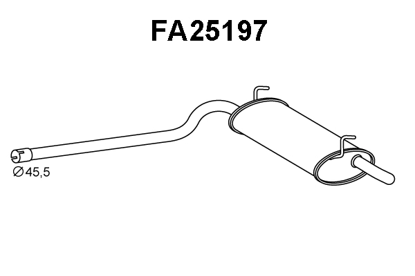 Rear Muffler (FA25197)