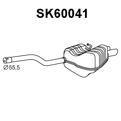 Rear Muffler (SK60041)