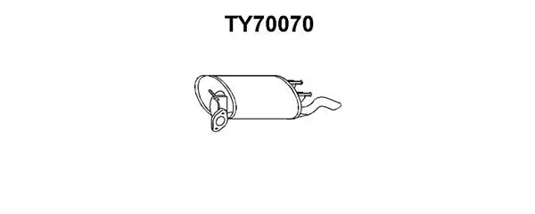 Rear Muffler (TY70070)
