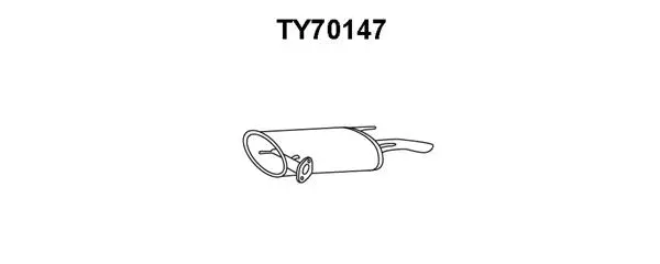 Rear Muffler (TY70147)