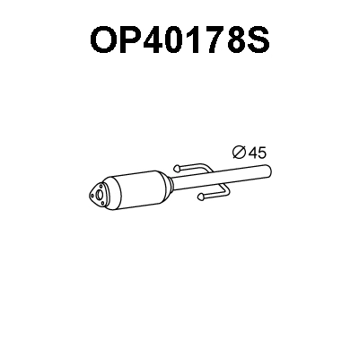 Soot/Particulate Filter, exhaust system (OP40178S)