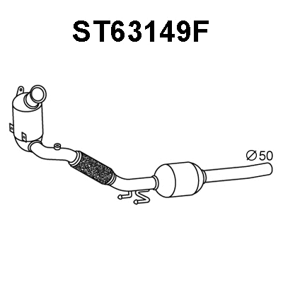 Soot/Particulate Filter, exhaust system (ST63149F)