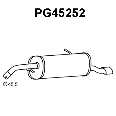 Rear Muffler (PG45252)
