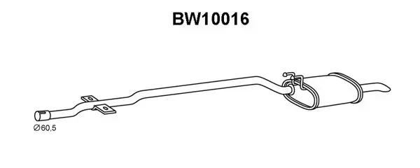 Rear Muffler (BW10016)