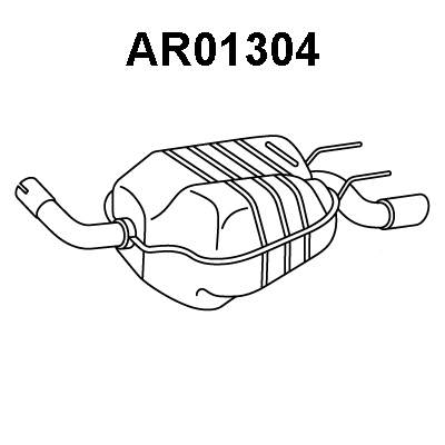Rear Muffler (AR01304)