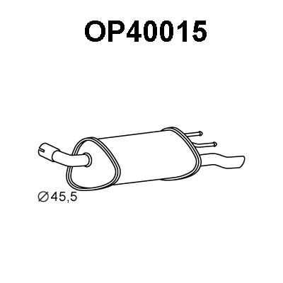 Rear Muffler (OP40015)