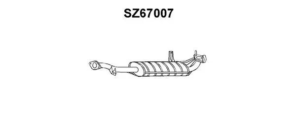 Rear Muffler (SZ67007)