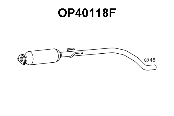 Soot/Particulate Filter, exhaust system (OP40118F)