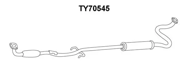 Front Muffler (TY70545)