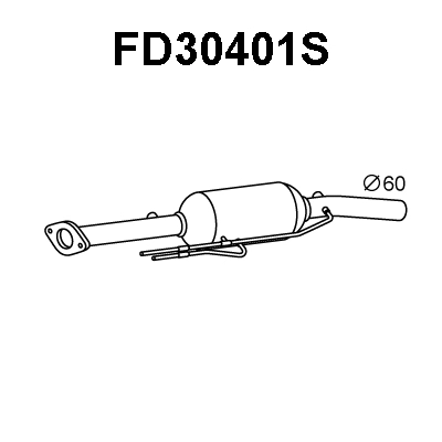 Soot/Particulate Filter, exhaust system (FD30401S)