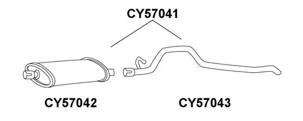 Exhaust Pipe (CY57043)