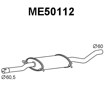 Front Muffler (ME50112)