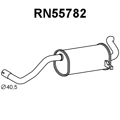 Rear Muffler (RN55782)