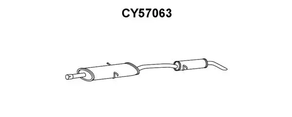 Rear Muffler (CY57063)