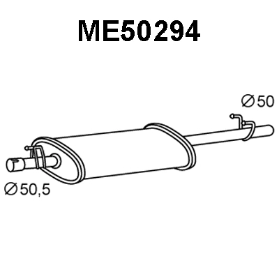 Rear Muffler (ME50294)