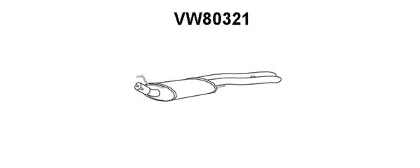 Rear Muffler (VW80321)