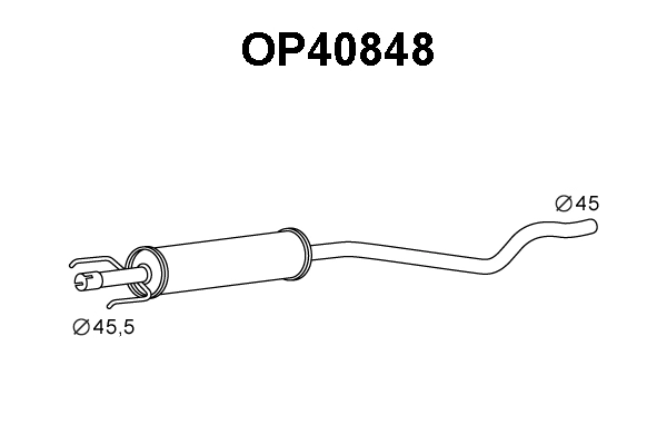 Front Muffler (OP40848)