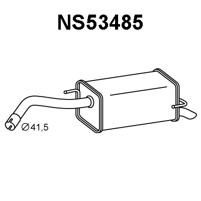 Rear Muffler (NS53485)