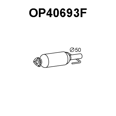 Soot/Particulate Filter, exhaust system (OP40693F)