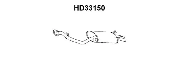 Rear Muffler (HD33150)
