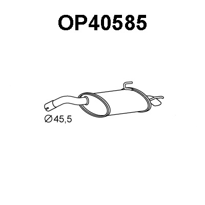 Rear Muffler (OP40585)