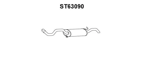 Rear Muffler (ST63090)