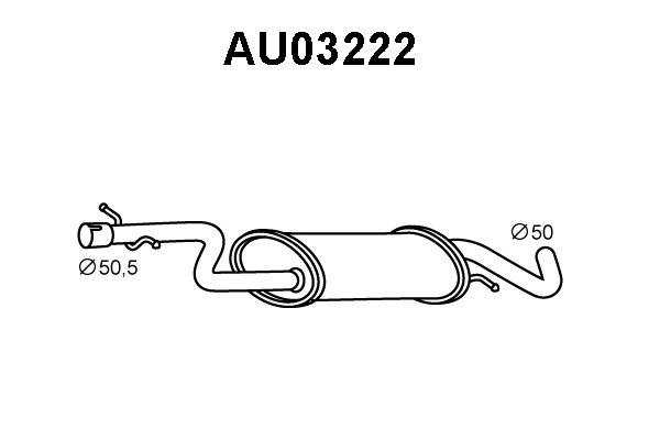 Front Muffler (AU03222)
