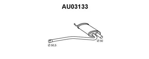 Centre Muffler (AU03133)