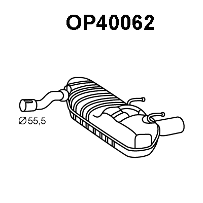 Rear Muffler (OP40062)