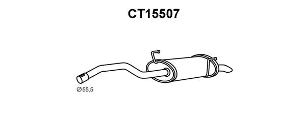 Rear Muffler (CT15507)