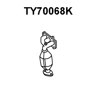 Manifold Catalytic Converter (TY70068K)