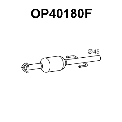 Soot/Particulate Filter, exhaust system (OP40180F)