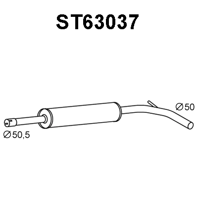 Centre Muffler (ST63037)
