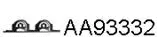 Rubber Strip, exhaust system (AA93332)